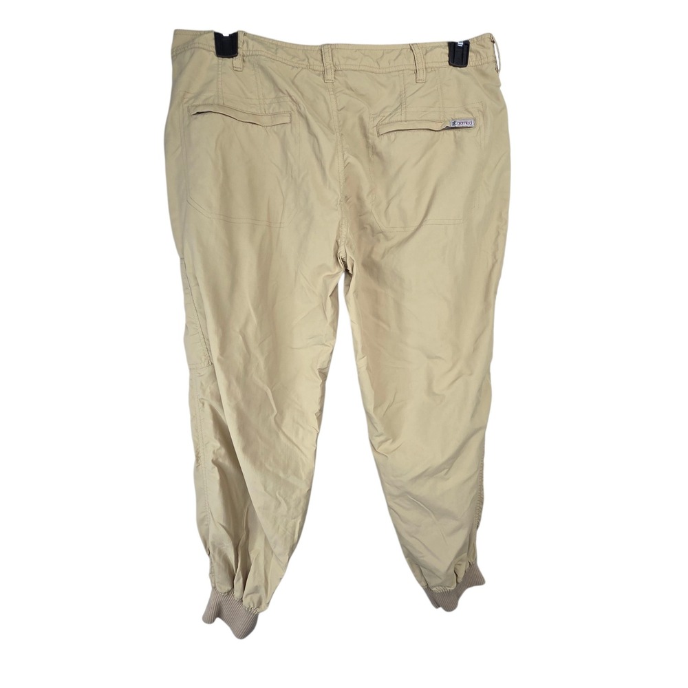 Gramicci Womens Tan Nylon Blend Jogger Cargo Hiking Pants SZ 12 Granola Gorpcore
